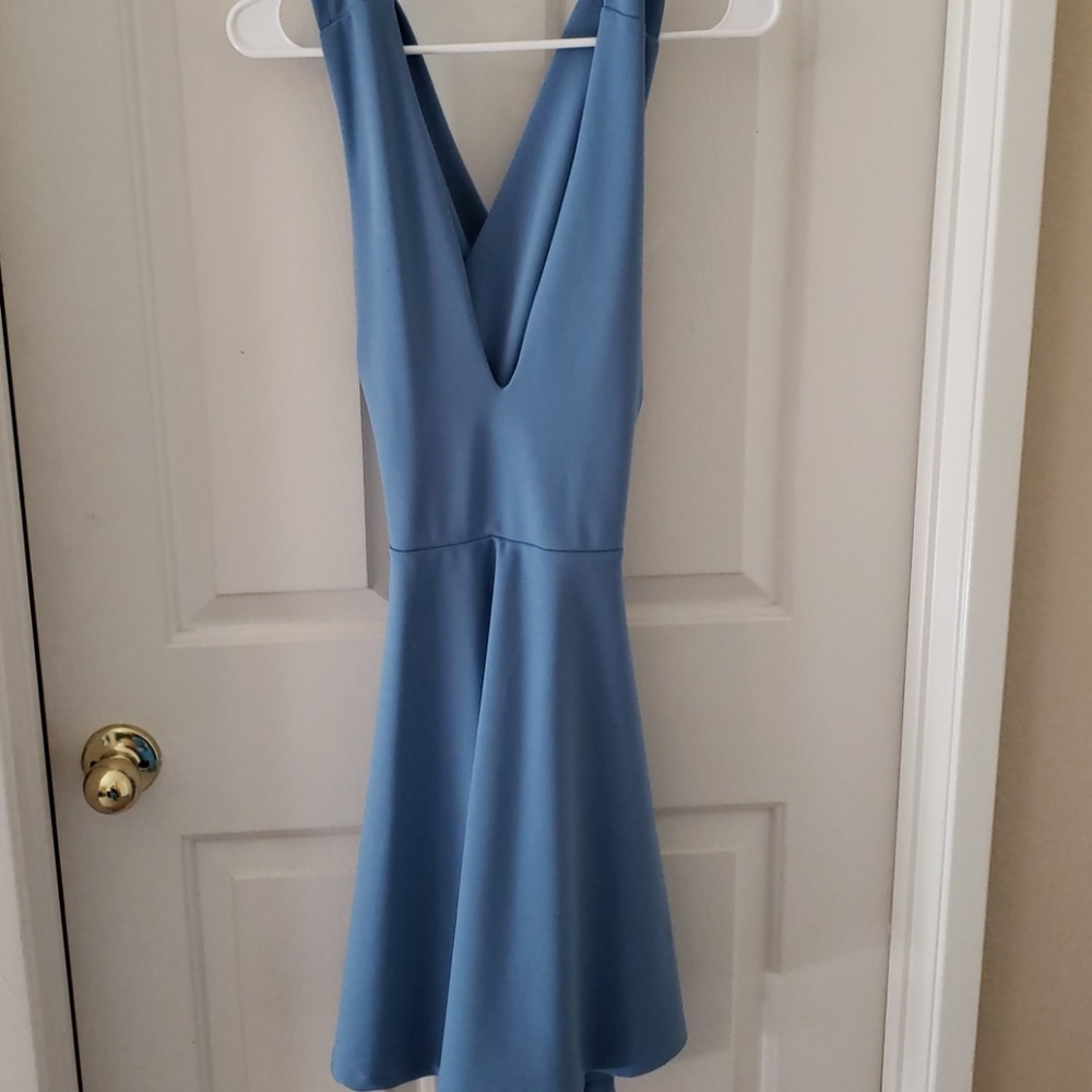 Baby blue dress